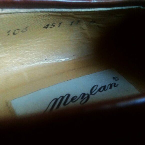 Mezlan Brown Genuine Lizard Leather Loafers Men Size 11 Slip On Comfortable - Picture 12 of 15